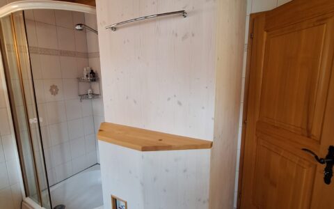 Heizungsverkl., Fichte,Lärche mit Kalk-carnauba anstrich
